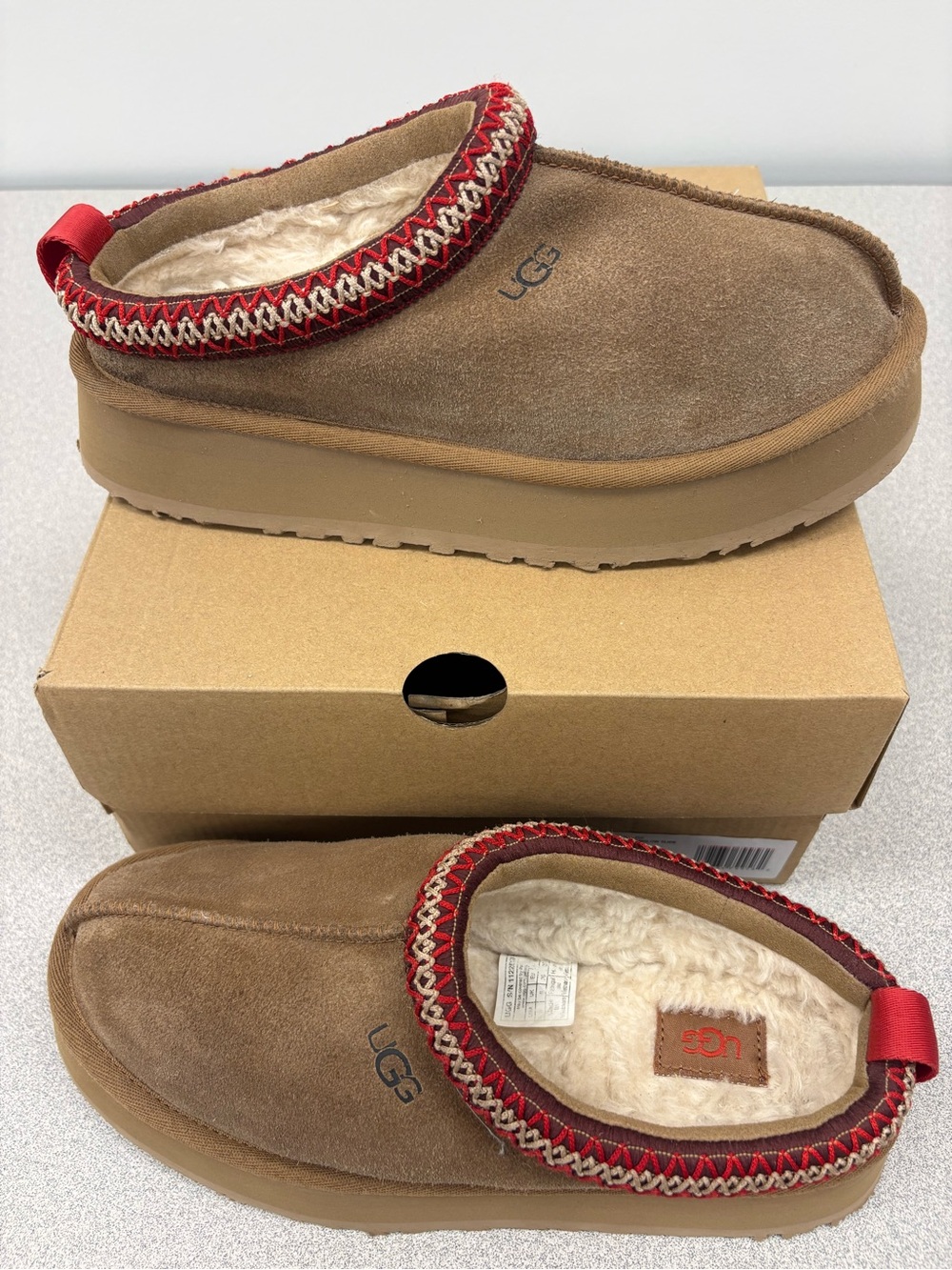 UGG Tazz II Slippers Chestnut Suede Shoes Women's Size_8 - Picture 1 of 9